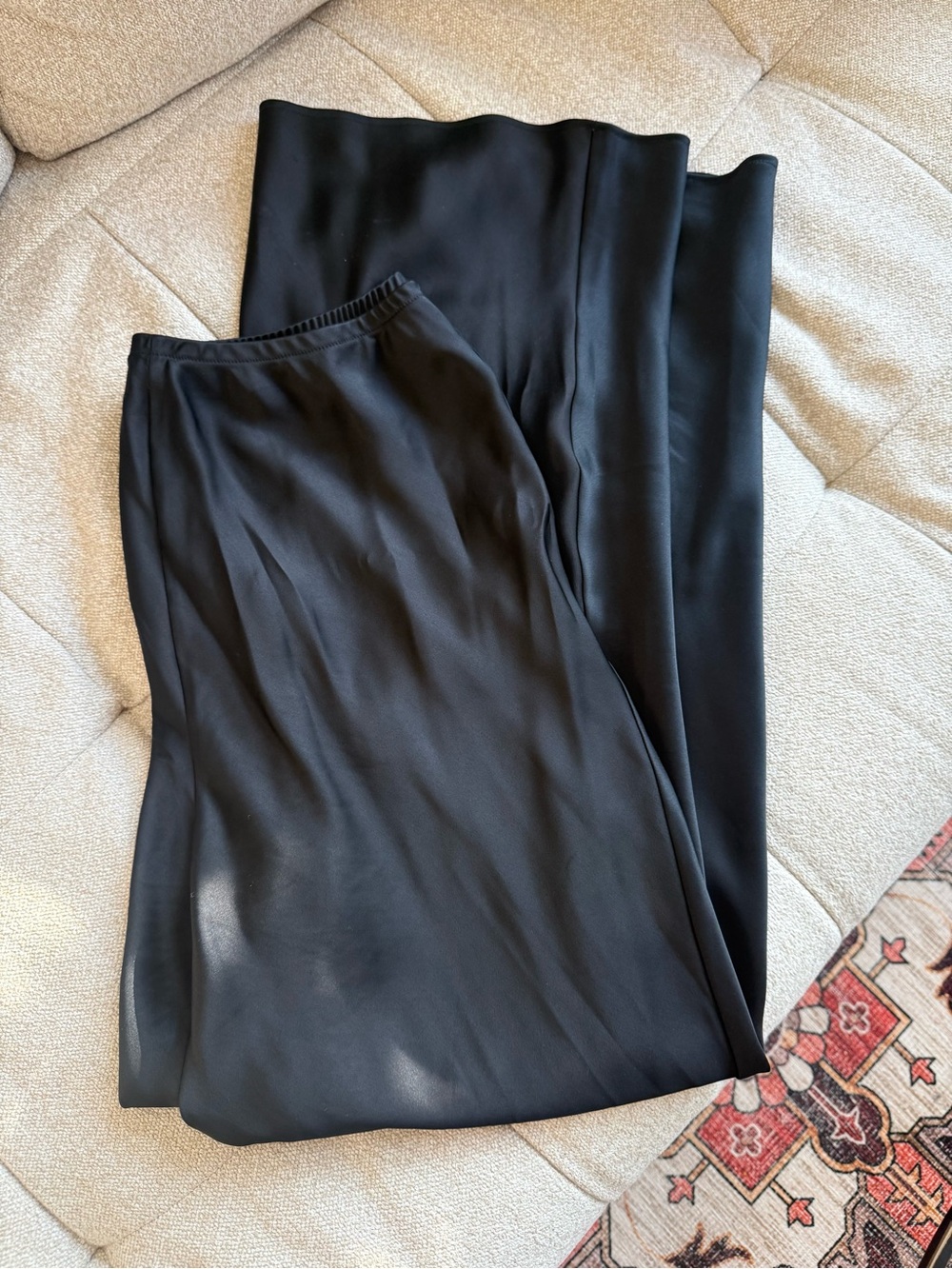 Reformation - Petites Gale Satin Mid Rise Bias Pant